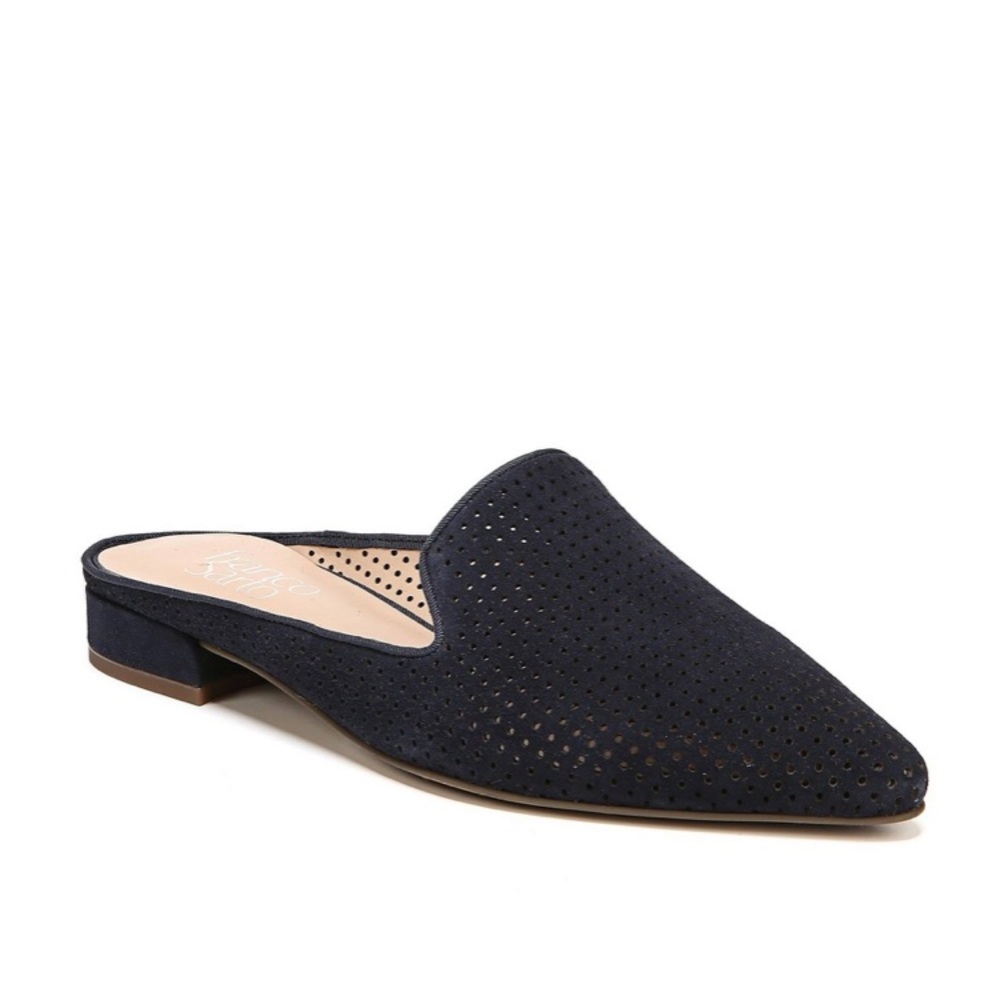 Franco Sarto Womens Samanta 5 Navy Mules